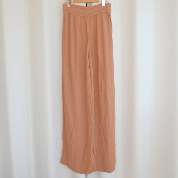 NWT See by Chloé Wide Leg Palazzo Pants Light Terracotta Sz 4 - Picture 2 of 7